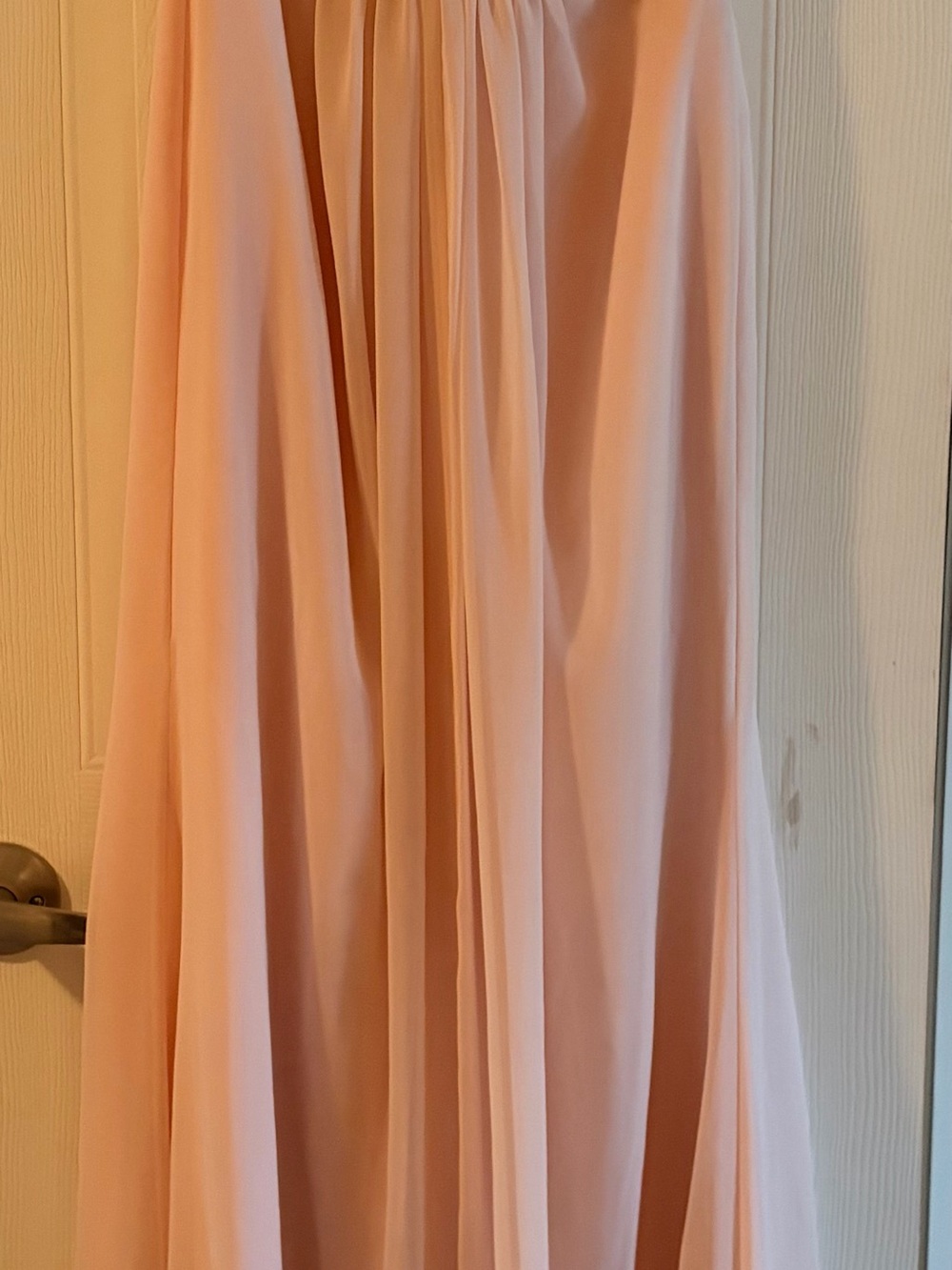 David's Bridal Blush/Petal Pink Strapless Dress